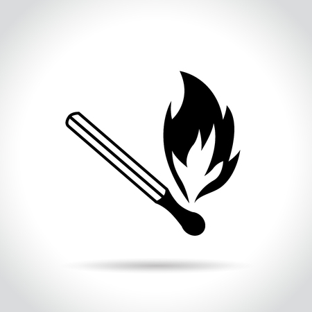 Illustration of match icon on white backgroundのイラスト素材