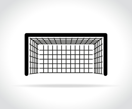 Illustration of goal icon on white backgroundのイラスト素材