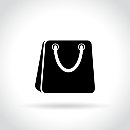 Illustration of shopping bag icon on white backgroundのイラスト素材