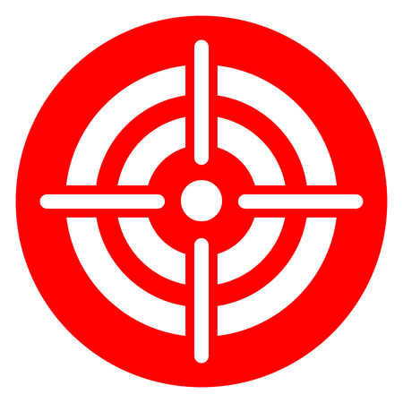 Illustration of target red circle iconのイラスト素材