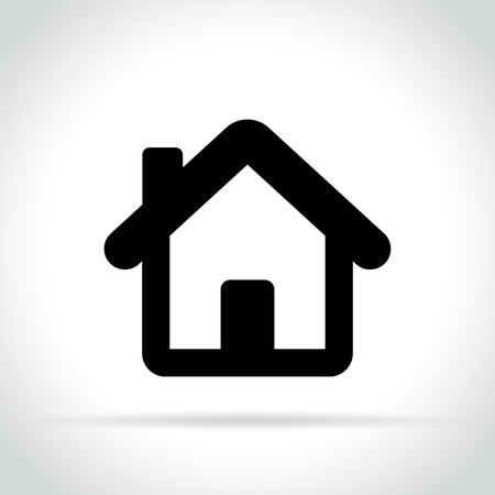 Illustration of home icon on white background.のイラスト素材