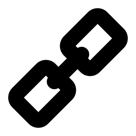 Illustration of chain icon on white background.のイラスト素材