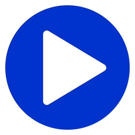 Illustration of play blue circle iconのイラスト素材