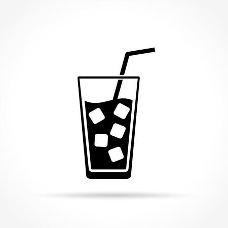 Illustration of drink icon on white backgroundのイラスト素材