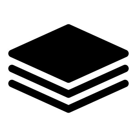 Illustration of layers icon on white backgroundのイラスト素材