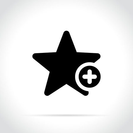 Illustration of bookmark star icon on white backgroundのイラスト素材