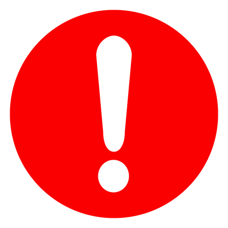 Illustration of exclamation mark red iconのイラスト素材