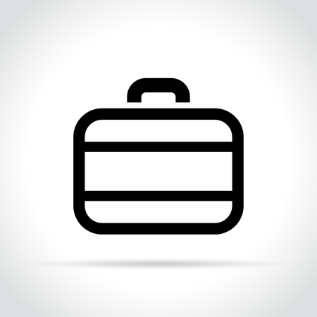 Illustration of suitcase icon on white backgroundのイラスト素材
