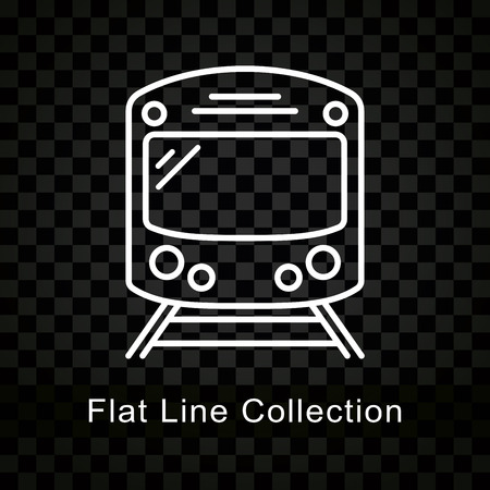 Illustration of subway icon on checkered backgroundのイラスト素材