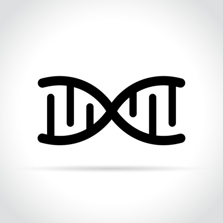 Illustration of DNA icon on white background.のイラスト素材