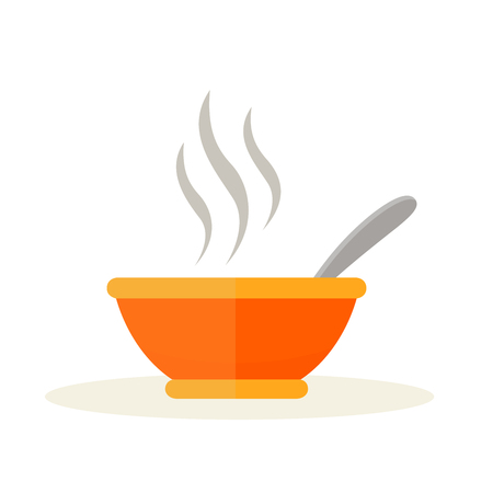 Illustration of bowl design on white backgroundのイラスト素材