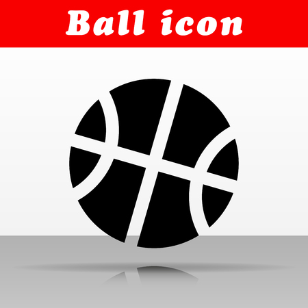 Illustration of black ball vector icon designのイラスト素材