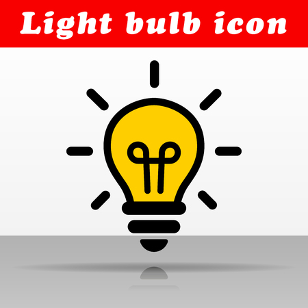 Illustration of light bulb vector icon designのイラスト素材
