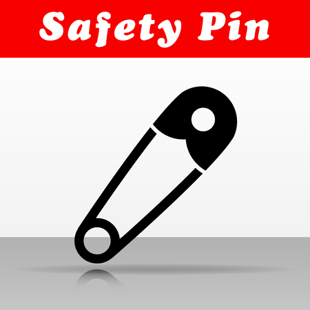 Illustration of safety pin vector icon designのイラスト素材