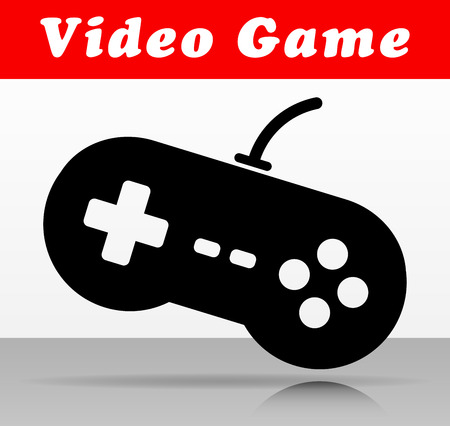 Illustration of video game vector icon designのイラスト素材