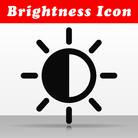 Illustration of black brightness vector icon designのイラスト素材