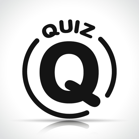 Illustration of quiz icon on white backgroundのイラスト素材