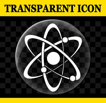 Illustration of transparent atom vector circle iconのイラスト素材