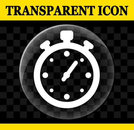 Illustration of stopwatch vector circle transparent iconのイラスト素材