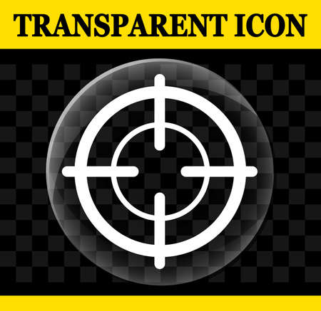 Illustration of target vector circle transparent iconのイラスト素材