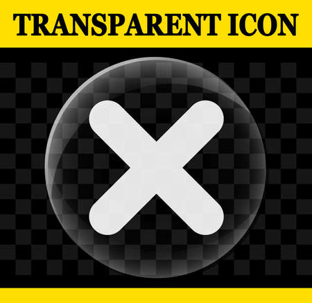 Illustration of cancel vector circle transparent iconのイラスト素材
