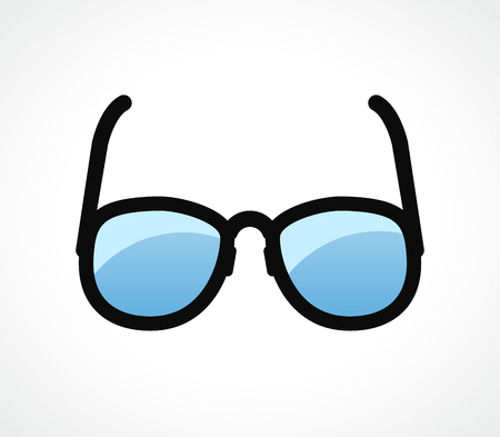 Vector illustration of eye glasses design clipartのイラスト素材