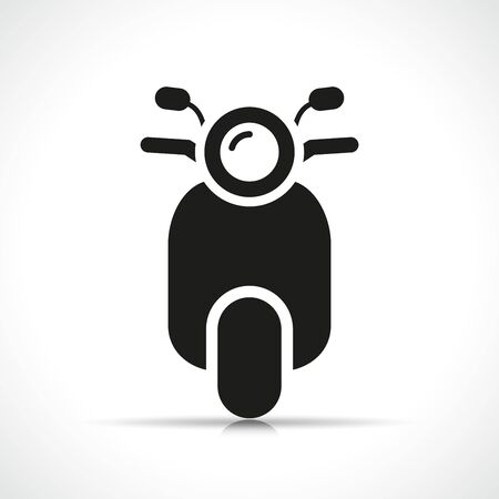 Ilustración de Vector illustration of scooter icon on white background - Imagen libre de derechos