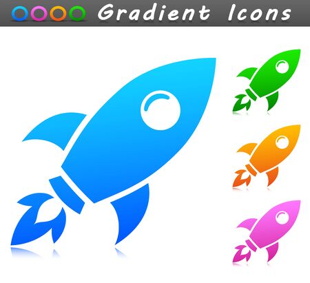 Vector illustration of rocket symbol icon designのイラスト素材