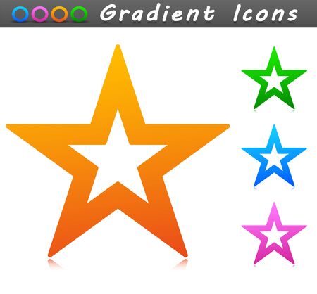 Vector illustration of star symbol icon designのイラスト素材
