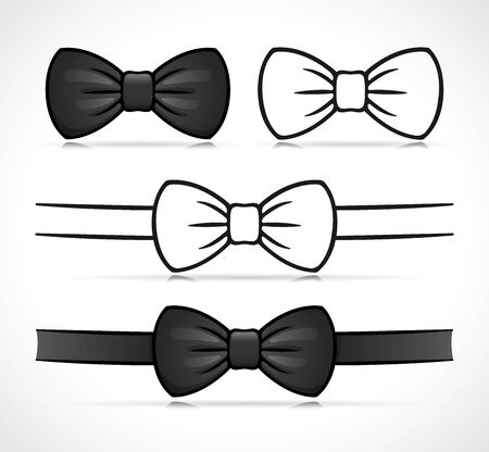 Vector illustration of bow tie design drawingのイラスト素材