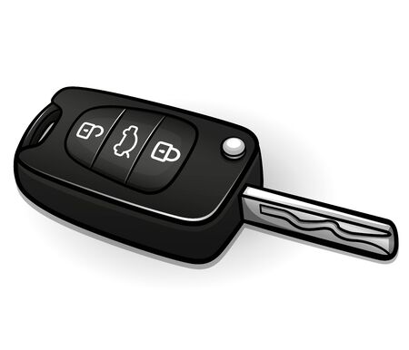Vector illustration of car key isolated designのイラスト素材