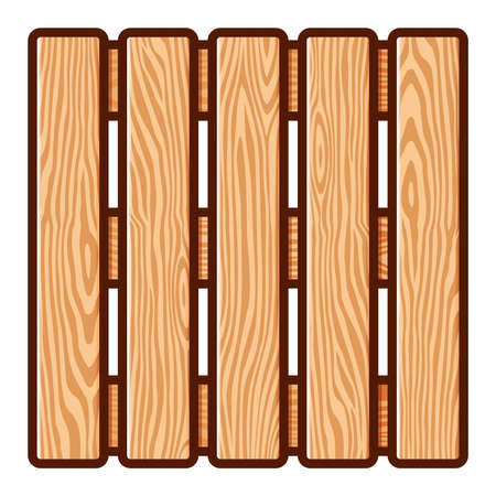 wooden pallet vector illustration isolated cartoon designのイラスト素材