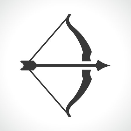 Illustration of bow or long baw iconのイラスト素材