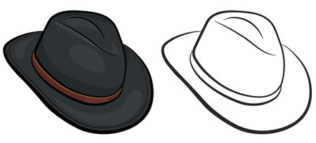 Illustration of hat isolated on white backgroundのイラスト素材
