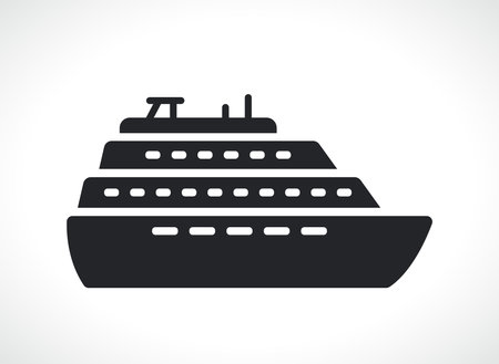 Illustration of cruise or boat icon isolatedのイラスト素材