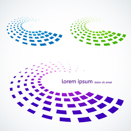 Abstract colored objects for your business idea.のイラスト素材