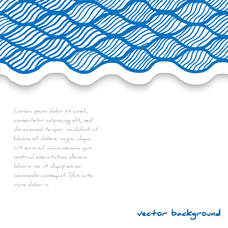 Abstract waved template. Vector illustration.のイラスト素材