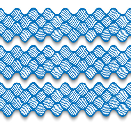 Seamless waved background. Vector illustration.のイラスト素材
