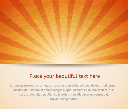 Sunny card for your business idea. Vector illustration.のイラスト素材