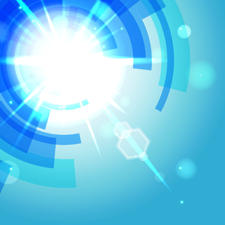 Abstract blue technology background.のイラスト素材
