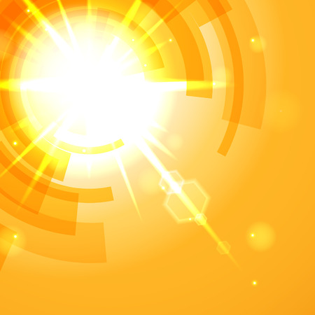 Bright yellow abstract background.のイラスト素材