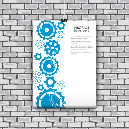 Poster with abstract business print.のイラスト素材