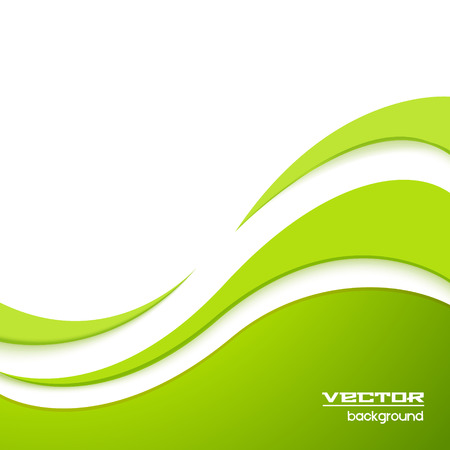Abstract green wave backgroundのイラスト素材
