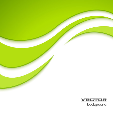 Abstract green wave backgroundのイラスト素材