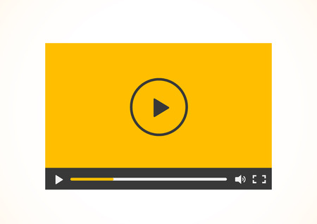 Simple abstract icon of video player. Vector illustration.のイラスト素材