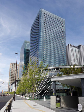 Skyscrapers in front of Osaka Stationのeditorial素材