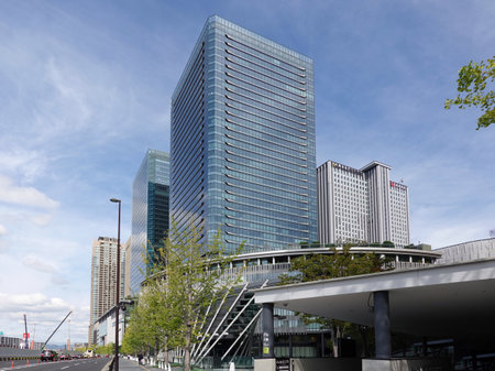 Skyscrapers in front of Osaka Stationのeditorial素材