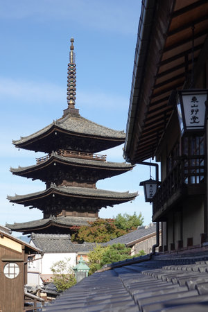 The Tower of Yasaka, the Five-Story Pagoda of Hokanji Templeのeditorial素材