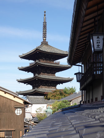 The Tower of Yasaka, the Five-Story Pagoda of Hokanji Templeのeditorial素材