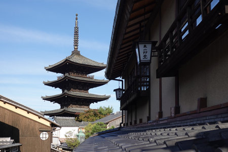 The Tower of Yasaka, the Five-Story Pagoda of Hokanji Templeのeditorial素材